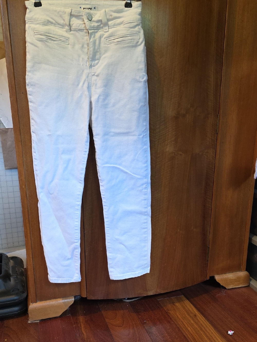 PAIGE White High-Rise Skinny Jeans - Clean White Denim